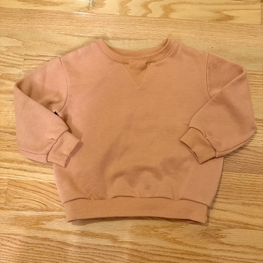 SHEIN Coral Ribbed Knit Top